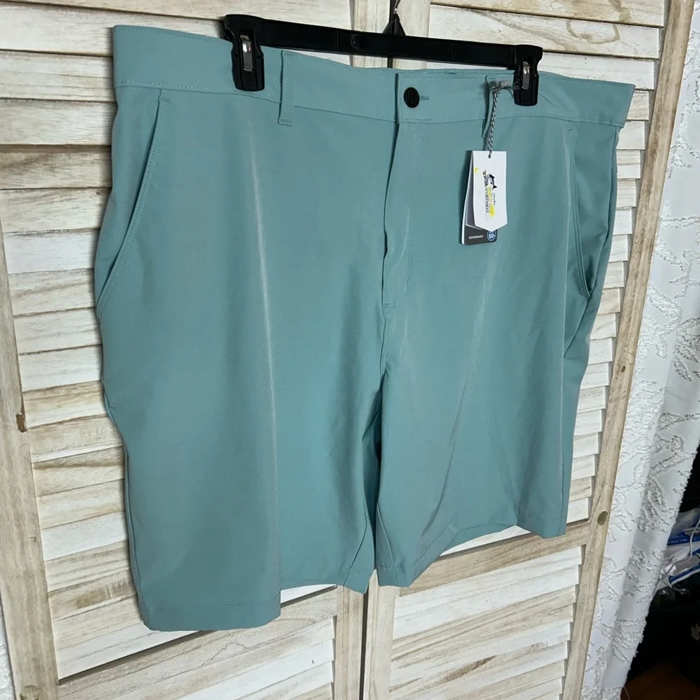 Bass Pro Shops Men's Teal Flat Front Shorts